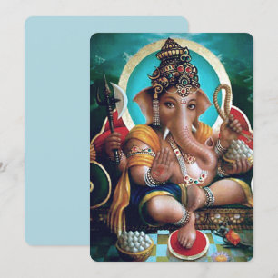 Dieux indiens Ganesha - Carte de voeux