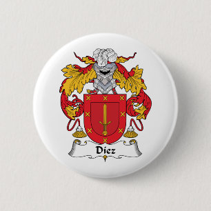 Diez-Familienwappen Button
