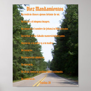 Diez Mandamientos - Poster céleste Camino