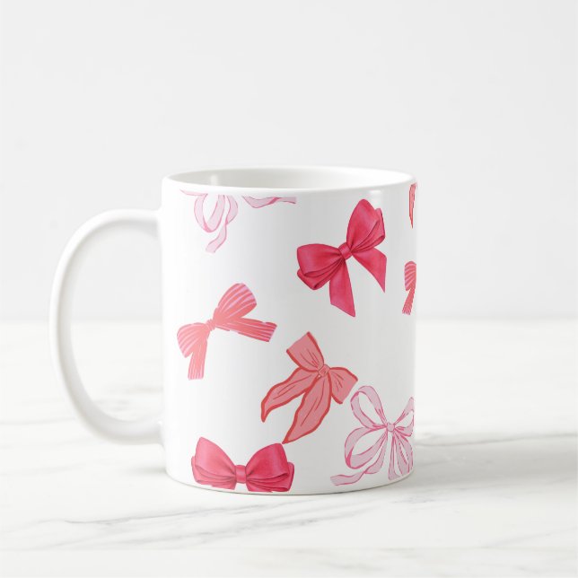 Different colours of pink bows  kaffeetasse (Links)
