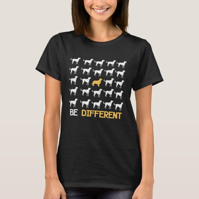 Different Golden Retriever  Dog Holder T-Shirt (Vorderseite)