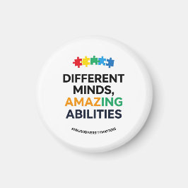 Different Minds Amazing Abilities Awareness Art Magnet