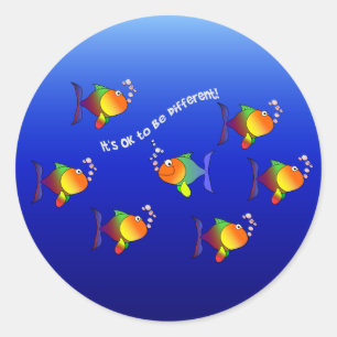 Différents autocollants de poisson