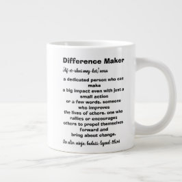 Differenzmaker-Definition inspirierend Jumbo-Tasse