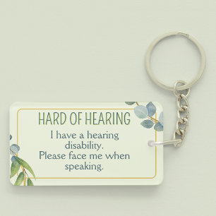 Difficile à entendre Alerte de surdité Feuilles ve