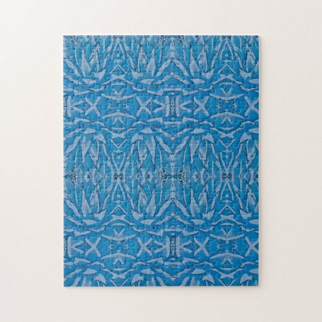Difficile Blue Agave Kaleidoscope Puzzle (Vertical)