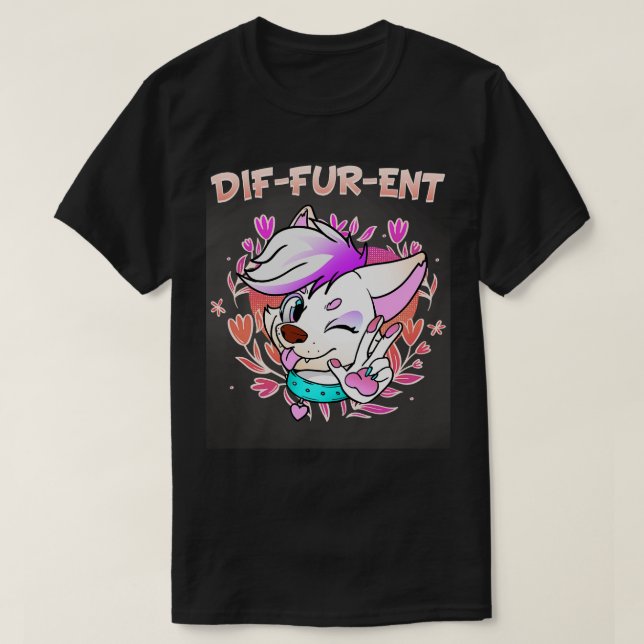DifFurEnt I Fandom I Furries Cosplay 6 T-Shirt (Design vorne)