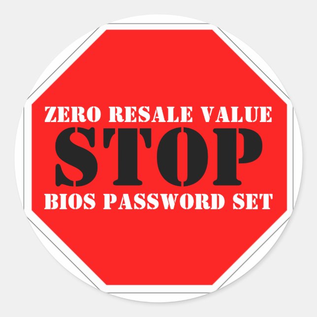 Dift Deterrent Warenkorb Runder Aufkleber (Vorderseite)