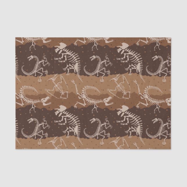 Dig Dino Dig Seidenpapier (Vorderseite)