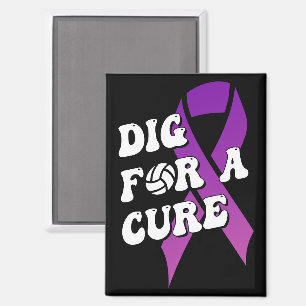 Dig for a cuure, Brustkrebs Awareness Volleyball Magnet