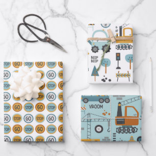 Dig it Pattern Boys Geschenkpapier Set