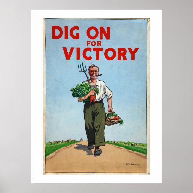 Dig on For VicWar Poster Vintag (Vorne)