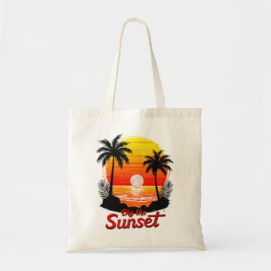 "Dig the Sunset" Volleyball-Sonnenuntergang Tragetasche