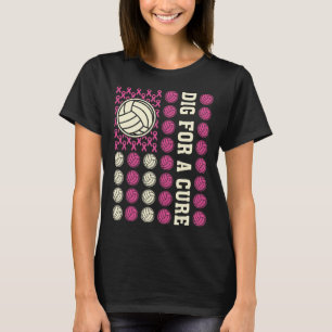 Dig zur Heilung von Multiplex-Volleyball-rosa Brus T-Shirt