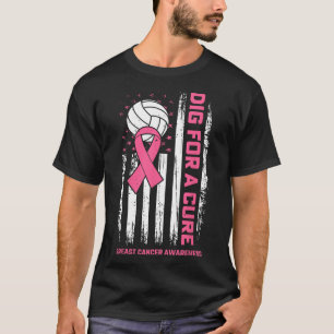 Dig zur Heilung von rosafarbenem Volleyball-Brustk T-Shirt