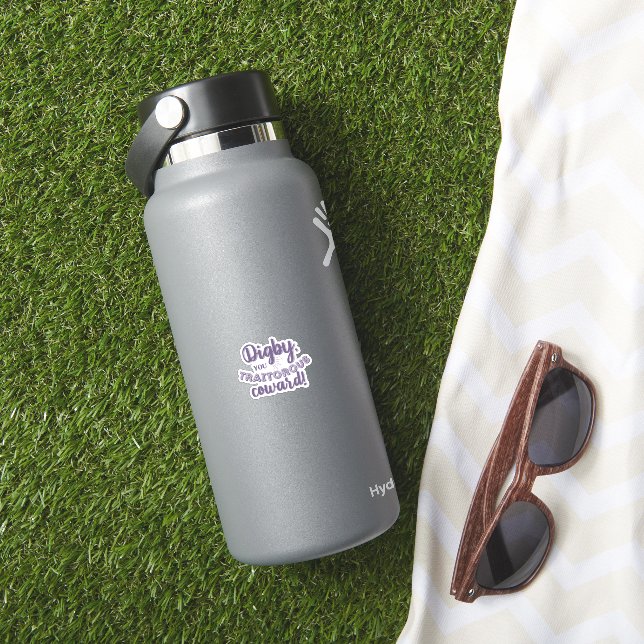 "Digby, Chouette Traitore !" Sticker en vinyle (HydroFlask Insitu)