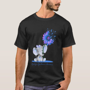 Digeorge Syndrom Bewusstsein Niedlich Elephant Sun T-Shirt