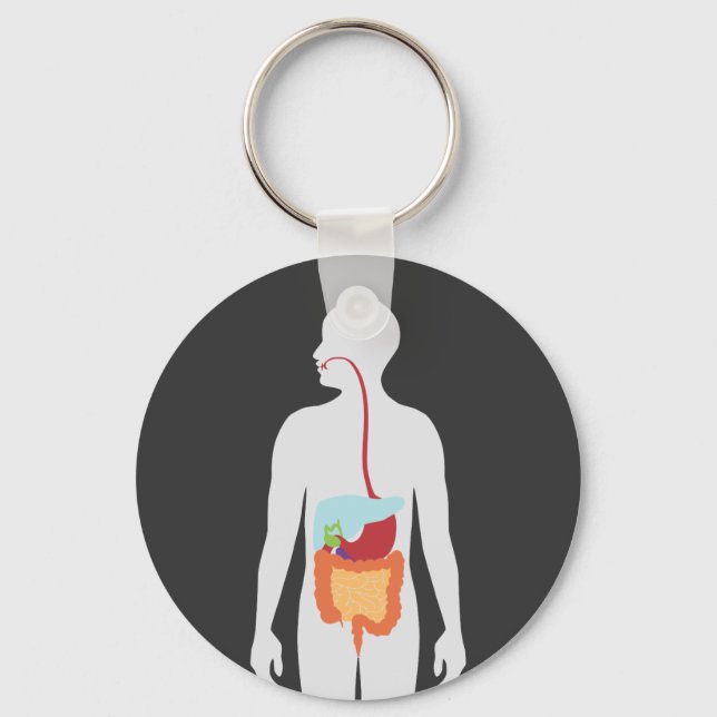 Digestive System Schlüsselanhänger (Vorderseite)