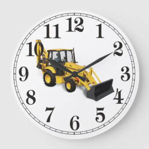 Digger-Bild für die Wall-Uhr Große Wanduhr