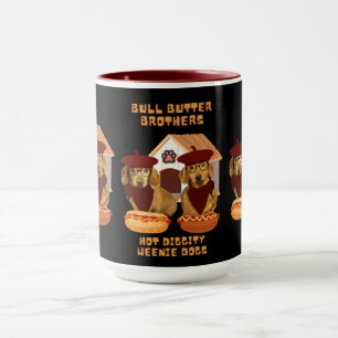 Diggity Hot Weenie Chiens Café Mug