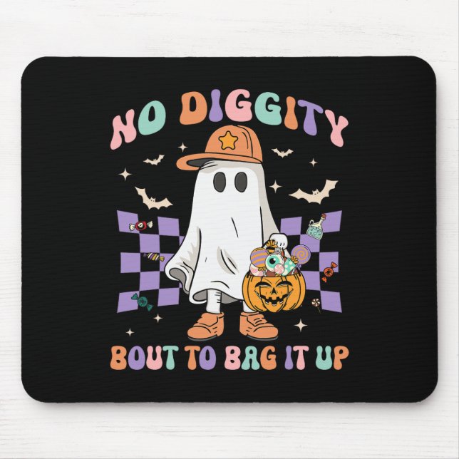 Diggy Bout, um es zu kaschieren Niedliches Ghost H Mousepad (Vorne)