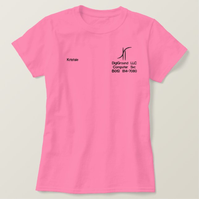 DigiGround Womans Pink Polo (Design vorne)