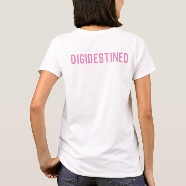 Digimon Digivice Kultiviert durch leichte Frauen T-Shirt (Rückseite)