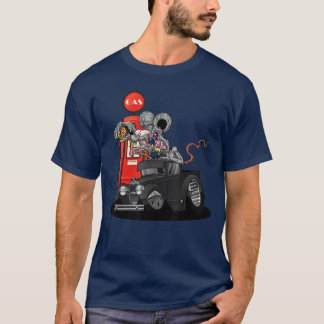 DigiRods Rat Rod Racer Gas Stop 1930er Hot Rodruck T-Shirt