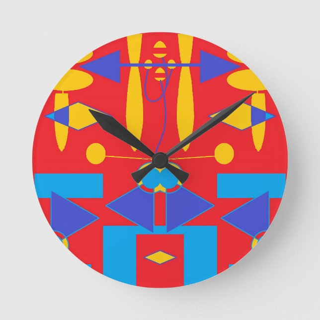 Digisketch 27-A Runde Wanduhr (Vorderseite)