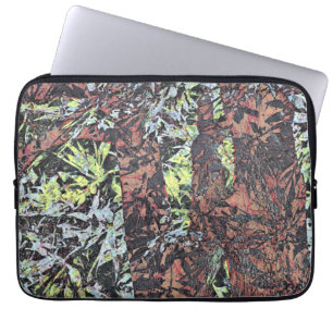 Digital art of floral flower pattern with tree laptopschutzhülle