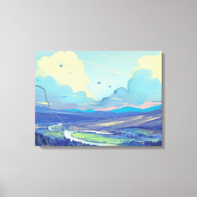 Digital Art Premium Wrapped Canvas (Gloss) Leinwanddruck (Vorderseite)