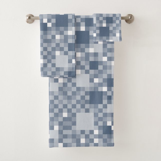 Digital Avio Pixel Little Squares Badhandtuch Set (Insitu)