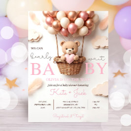 Digital Baby Girl Shower Invitation Template, Edit Einladung