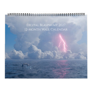 Digital Blasphemy 2027 12-Monatiger Wandkalender