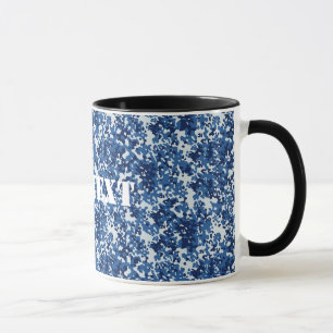 Digital Blue Military Pattern Tasse