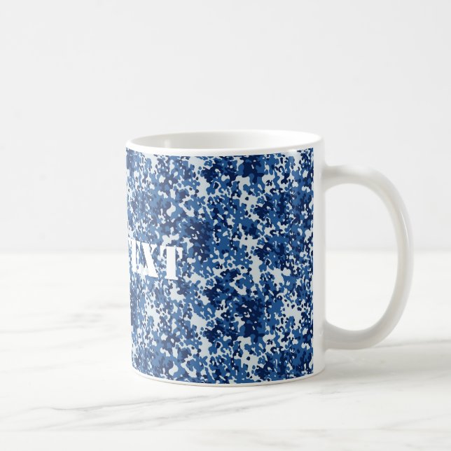 Digital Blue Military Pattern Tasse (Rechts)