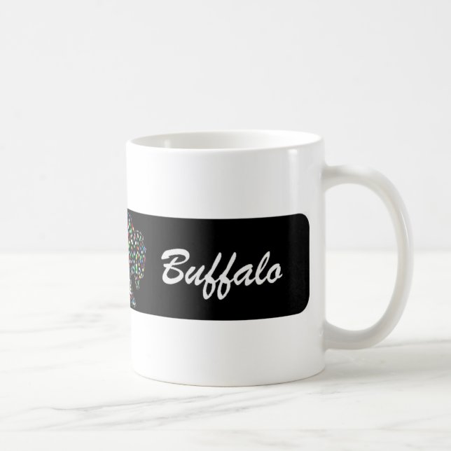 Digital-Büffel-Kaffee-Tasse Kaffeetasse (Rechts)