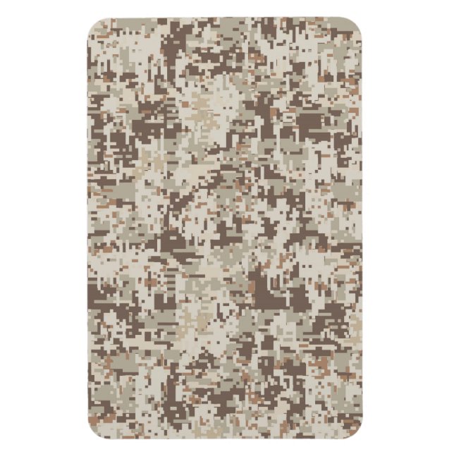 Digital Camouflage Beige Dekoration Magnet (Vertikal)