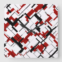 Digital-Camouflage-Schwarz-weißes rotes Muster