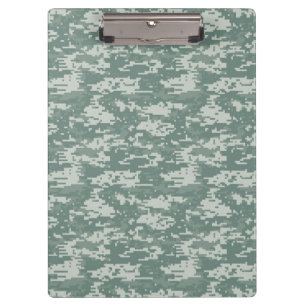 Digital Camouflage Woodland Klemmbrett