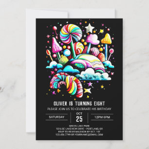 Digital Candy Dream Birthday Einladung