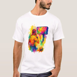 Digital Chaos T-Shirt - Meme Hustle & Football Vib