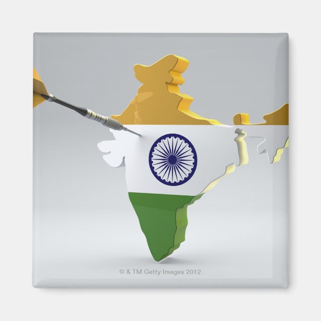 Digital Composite of India Magnet (Vorne)
