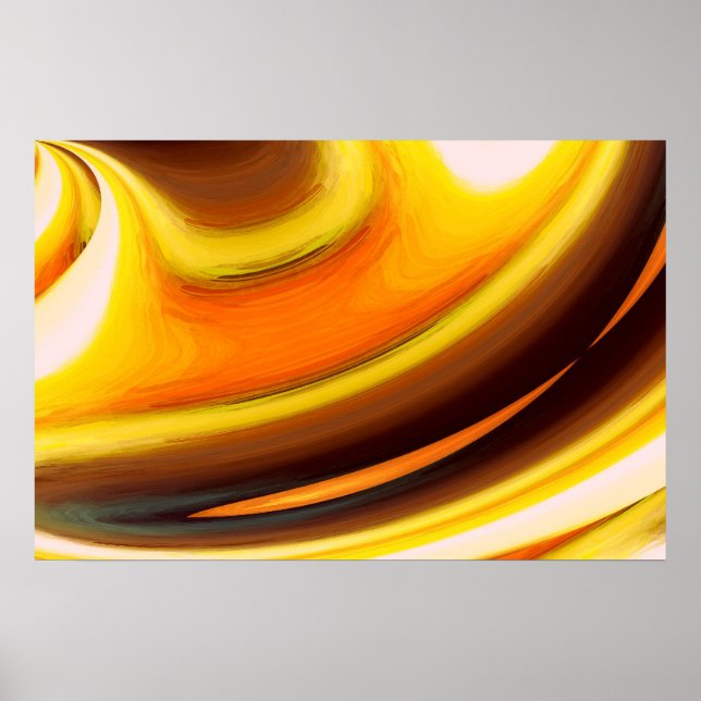 Digital Computer Painting Abstract Poster Print (Vorne)