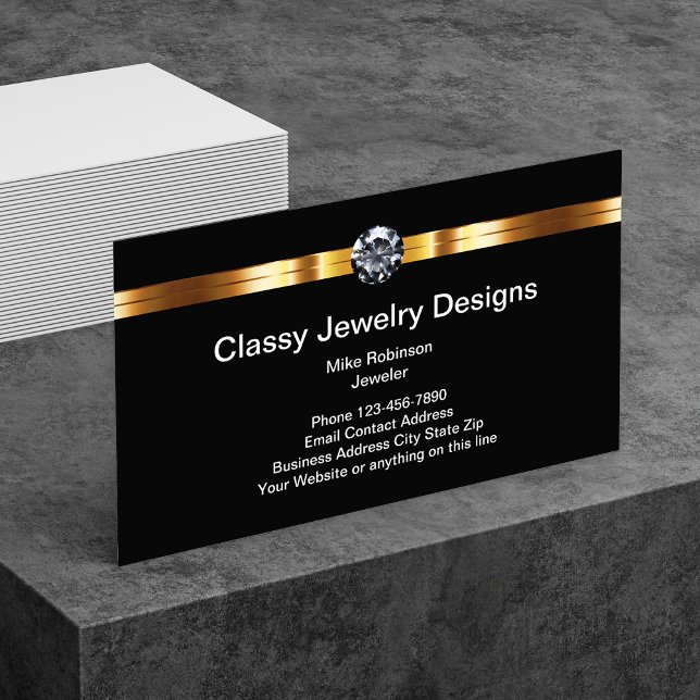 Digital Design Juwelen und Gold Juwelier Visitenkarte (Von Creator hochgeladen)