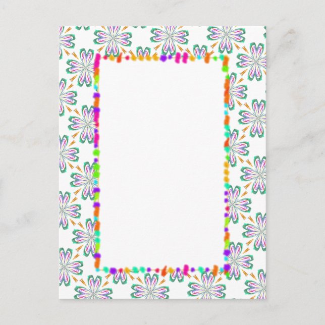Digital Design Rectangle-DIY Postkarte (Vorderseite)