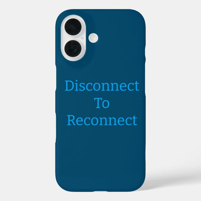 Digital Detox Erinnerung iPhone / iPad Gehäuse iPhone 16 Hülle (Rückseite)