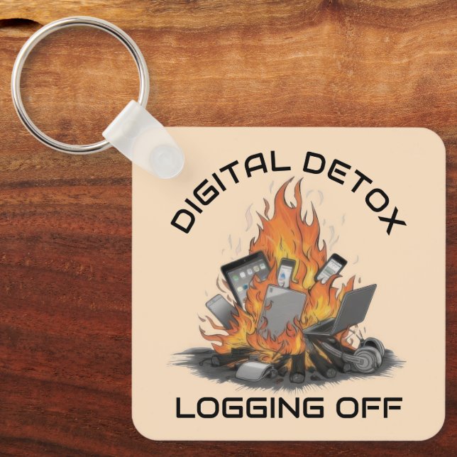 Digital Detox Schlüsselanhänger (Vorderseite)