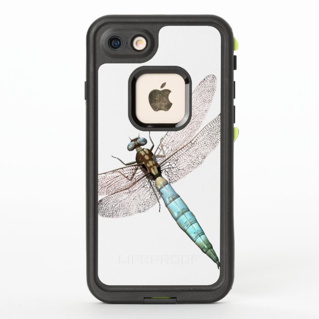 Digital Dragonfly auf Weiß (Rückseite)