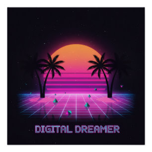 Digital Dreamer Hochglanzposter Poster